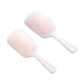 Urbane Home Hair Brush | Flexible Bristles Brush | Hair Brush with Paddle | Straightens & Detangles Hair Brush | Suitable For All Hair Types | Hair Brush Styling Hair | Set of 2 | Beige & Pink